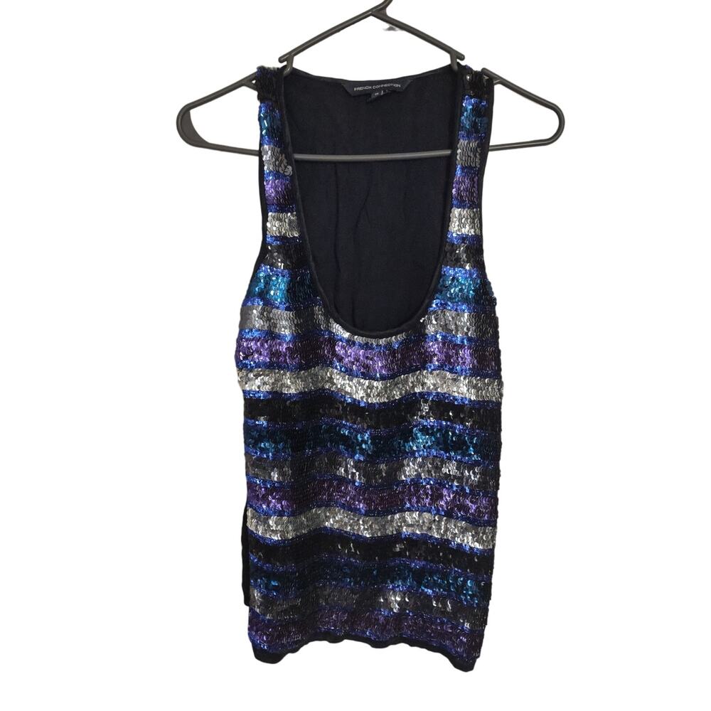 French Connection Sequined‎ Blouse Size Medium